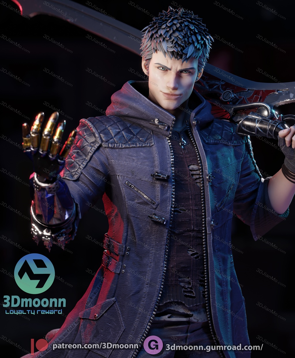 3Dmoonn 鬼泣 尼禄