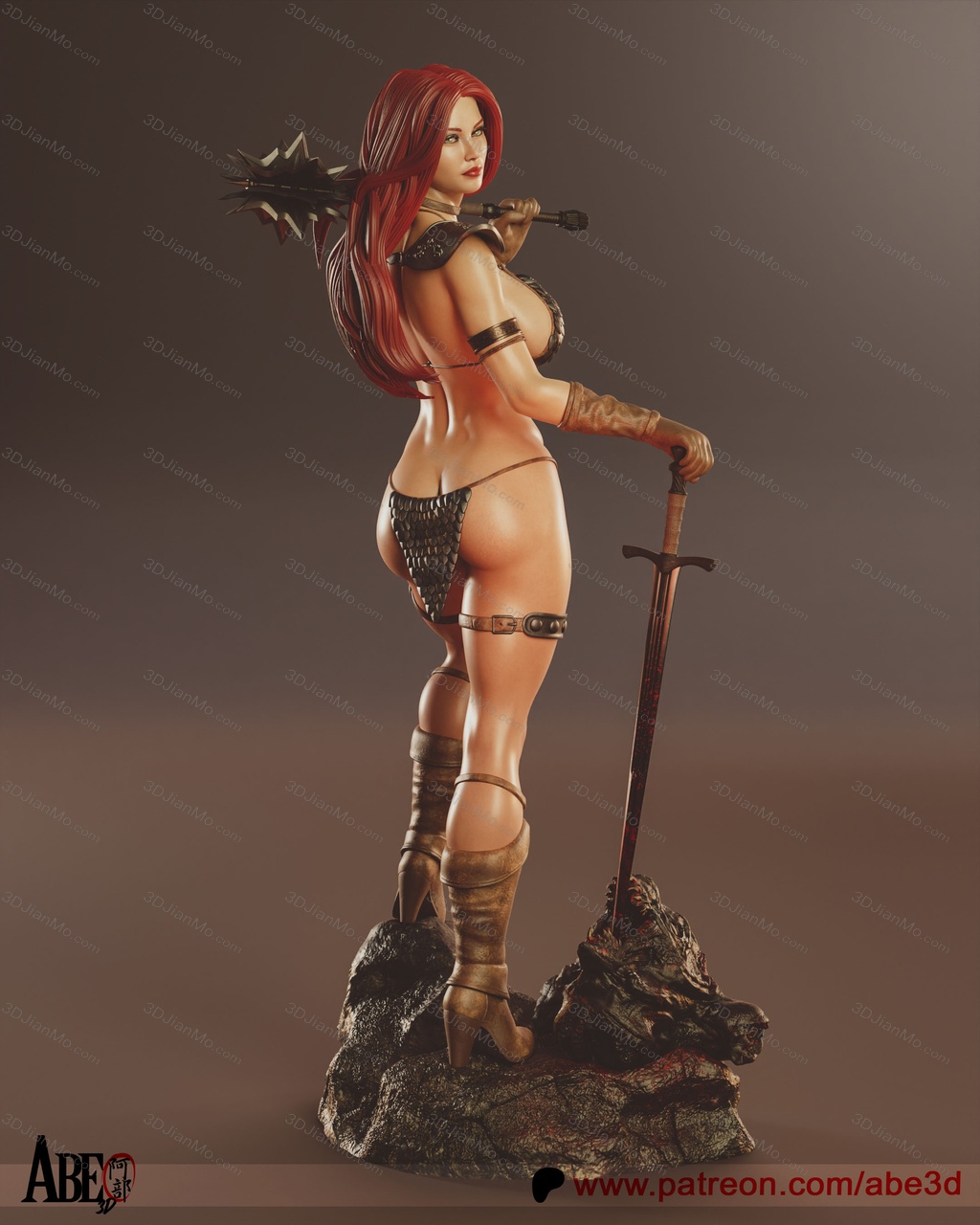 ABE3D 漫威 红发索尼娅