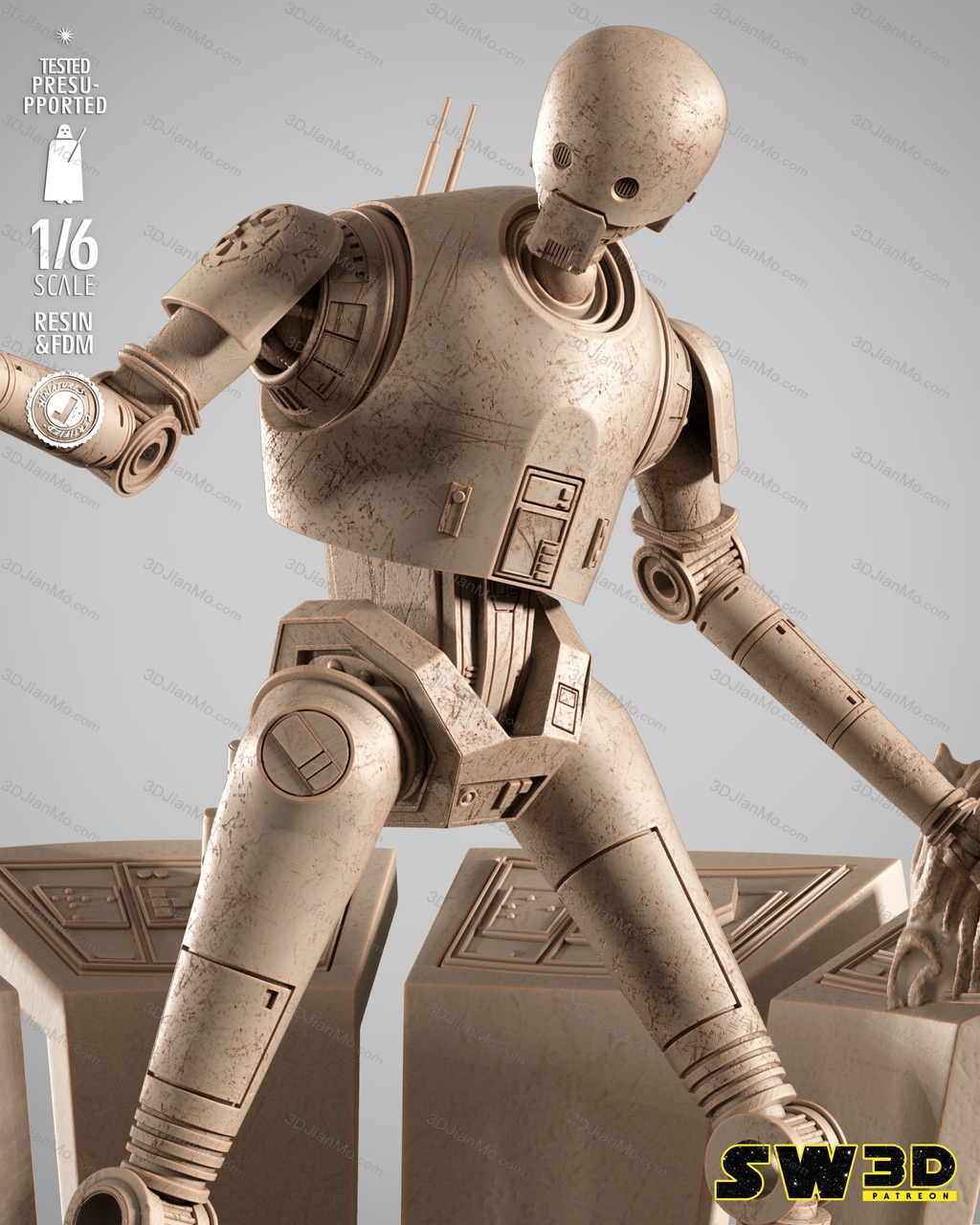 SW3D 星球大战 K-2SO机器人